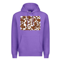 Purple distressed chocolate milkshake cowhide Premium Hoodie - RanaPortraitStore