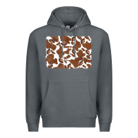 Rock distressed chocolate milkshake cowhide Premium Hoodie - RanaPortraitStore