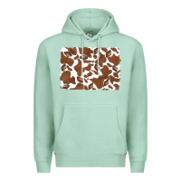 Seafoam distressed chocolate milkshake cowhide Premium Hoodie - RanaPortraitStore