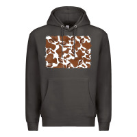 Smoke distressed chocolate milkshake cowhide Premium Hoodie - RanaPortraitStore