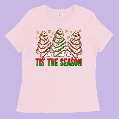 Tis' The Season With Christmas Cakes  Bbs Ladies Tee Designed By Bundleandbundleshop
