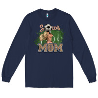 Navy Soccer Mom Long Sleeve Tee - HowdyJamesFarm