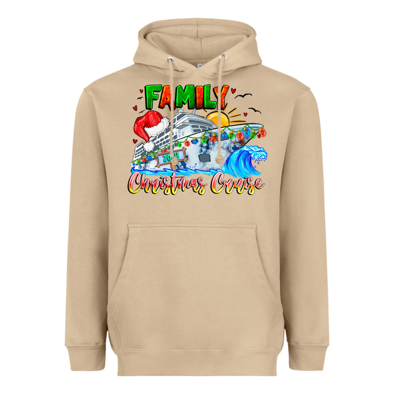 Family 2024 Christmas Cruise Heavyweight Hoodie by CowhideDigitalArt | Teevron