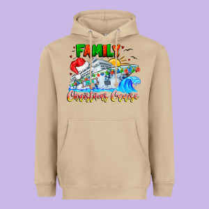Family 2024 Christmas Cruise Heavyweight Hoodie Designed By Cowhidedigitalart