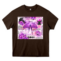 Chocolate Brown witchy celestial witch Heavy Core Tee - MaliasSmallBusiness