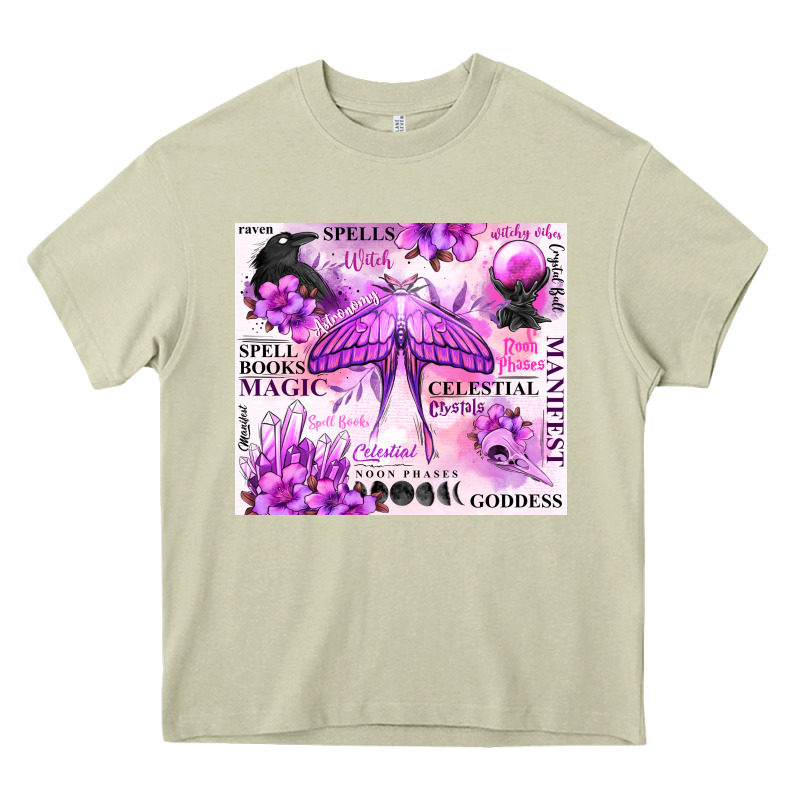 Witchy Celestial Witch Heavy Core Tee by MaliasSmallBusiness | Teevron