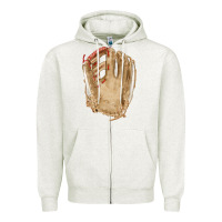 Oatmeal Heather Catchers Mitt Fa Element Zipper Hoodie - FaDigitalArtStudio