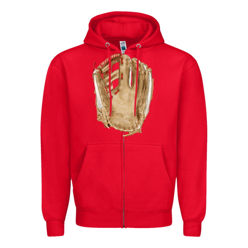 Catchers Mitt Fa Element Zipper Hoodie by FaDigitalArtStudio | Teevron
