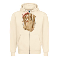 Sandshell Catchers Mitt Fa Element Zipper Hoodie - FaDigitalArtStudio