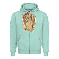 Seafoam Catchers Mitt Fa Element Zipper Hoodie - FaDigitalArtStudio