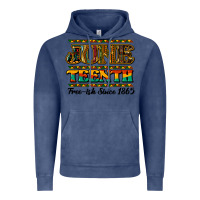 Vintage Denim juneteenth free ish since 1965 Vintage Hoodie - NancyCooperArtShop
