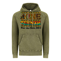 Vintage Olive juneteenth free ish since 1965 Vintage Hoodie - NancyCooperArtShop