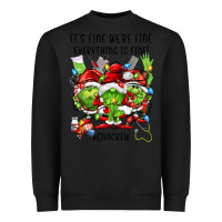 Black its fine were fine everything is fine cnacrew Heavyweight Sweatshirt - FaDigitalArtStudio