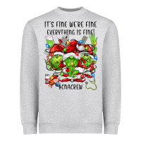 Its Fine Were Fine Everything Is Fine Cnacrew Heavyweight Sweatshirt | Teevron