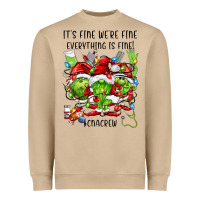 Mushroom its fine were fine everything is fine cnacrew Heavyweight Sweatshirt - FaDigitalArtStudio