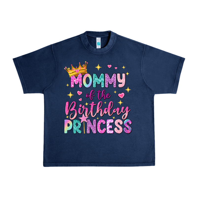 Mommy Of The Birthday Princess Urban Heavy Tee by NancyCooperArtShop | Teevron