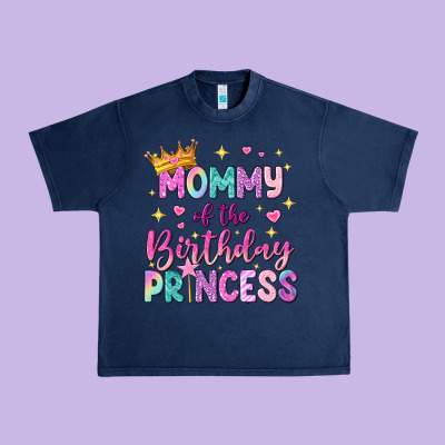 Mommy Of The Birthday Princess Urban Heavy Tee Designed By Nancycooperartshop