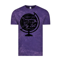 Cloud Purple i haven't been everywhere but it's on my list travel t shirt Vintage Tee - baoMotion