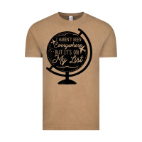 Vintage Coffee i haven't been everywhere but it's on my list travel t shirt Vintage Tee - baoMotion