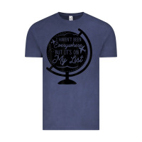 Vintage Denim i haven't been everywhere but it's on my list travel t shirt Vintage Tee - baoMotion