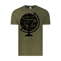 Vintage Olive i haven't been everywhere but it's on my list travel t shirt Vintage Tee - baoMotion