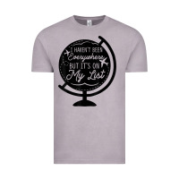 Vintage Zinc i haven't been everywhere but it's on my list travel t shirt Vintage Tee - baoMotion