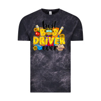 Cloud Black best bus driver ever Vintage Tee - NancyCooperArtShop