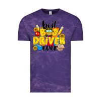 Cloud Purple best bus driver ever Vintage Tee - NancyCooperArtShop