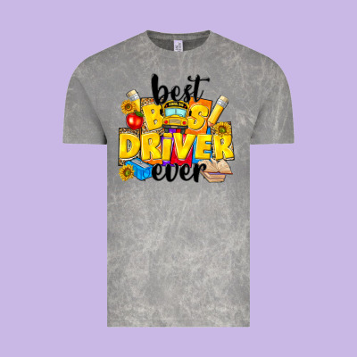 Best Bus Driver Ever Vintage Tee Designed By Nancycooperartshop