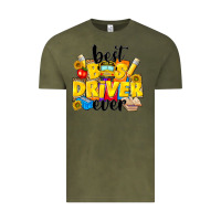 Vintage Olive best bus driver ever Vintage Tee - NancyCooperArtShop
