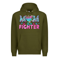 Army Green Western Mom Is A Fighter Premium Hoodie - BundleAndBundleShop