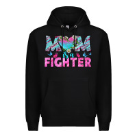 Black Western Mom Is A Fighter Premium Hoodie - BundleAndBundleShop
