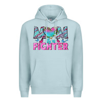 Blue Mist Western Mom Is A Fighter Premium Hoodie - BundleAndBundleShop
