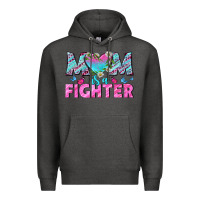 Charcoal Heather Western Mom Is A Fighter Premium Hoodie - BundleAndBundleShop