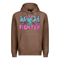 Chestnut Western Mom Is A Fighter Premium Hoodie - BundleAndBundleShop