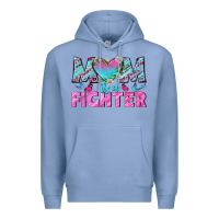 Colony Blue Western Mom Is A Fighter Premium Hoodie - BundleAndBundleShop