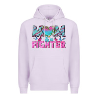 Lilac Western Mom Is A Fighter Premium Hoodie - BundleAndBundleShop
