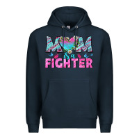 Navy Western Mom Is A Fighter Premium Hoodie - BundleAndBundleShop