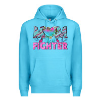 Ocean Blue Western Mom Is A Fighter Premium Hoodie - BundleAndBundleShop