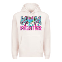Pale Pink Western Mom Is A Fighter Premium Hoodie - BundleAndBundleShop