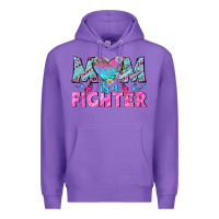 Purple Western Mom Is A Fighter Premium Hoodie - BundleAndBundleShop