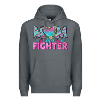 Rock Western Mom Is A Fighter Premium Hoodie - BundleAndBundleShop