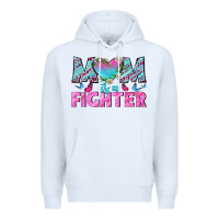 White Western Mom Is A Fighter Premium Hoodie - BundleAndBundleShop