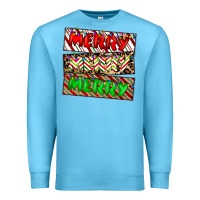 Ocean Blue merry merry merry Premium Sweatshirt - CowhideDigitalArt