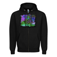 Black halloween skull and leopard background Zipper Hoodie - BundleAndBundleShop