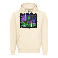 Sandshell halloween skull and leopard background Zipper Hoodie - BundleAndBundleShop