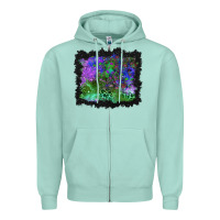 Halloween Skull And Leopard Background Zipper Hoodie | Teevron