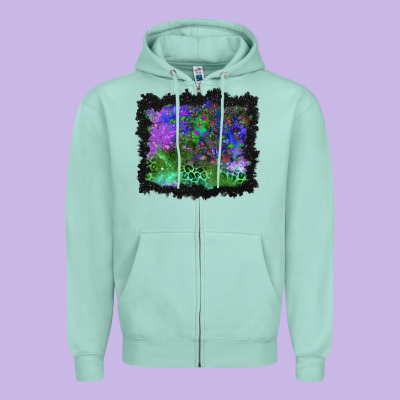 Halloween Skull And Leopard Background Zipper Hoodie Designed By Bundleandbundleshop