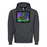 Smoke halloween skull and leopard background Zipper Hoodie - BundleAndBundleShop