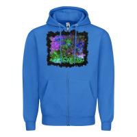 True Royal halloween skull and leopard background Zipper Hoodie - BundleAndBundleShop